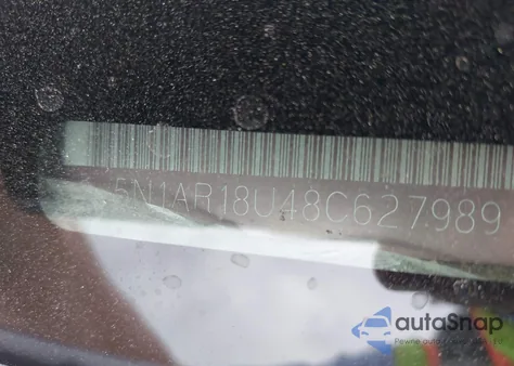 2008 Nissan Pathfinder Se z USA, uszkodzony, nr VIN 5N1AR18U48C627989